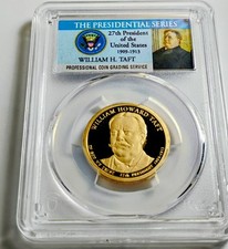 2013 S William H. Taft Presidential PCGS GRADED PR69 DCAM Dollar CLAD Proof Coin