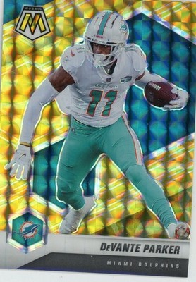 2011 Panini Mosaic Yellow Reactive Prizm SP Devante Parker #126 Dolphins