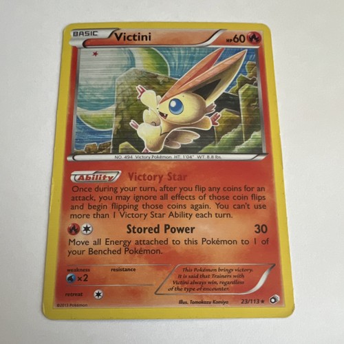 Pokemon TCG Victini Legendary Treasures 23/113 Holo Rare Basic HP60