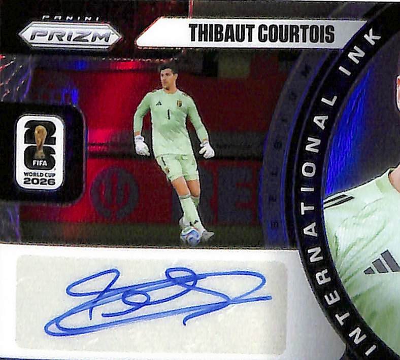 2026 Prizm World Cup International Ink Prizms Silver Thibaut Courtois Auto 28/75