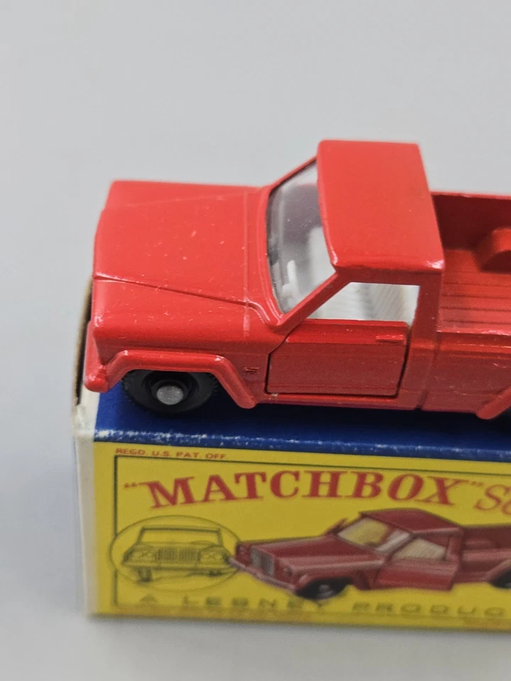 Vintage Matchbox Lesney #71 Jeep Gladiator Red With The Original Box In... - Image 4 of 4