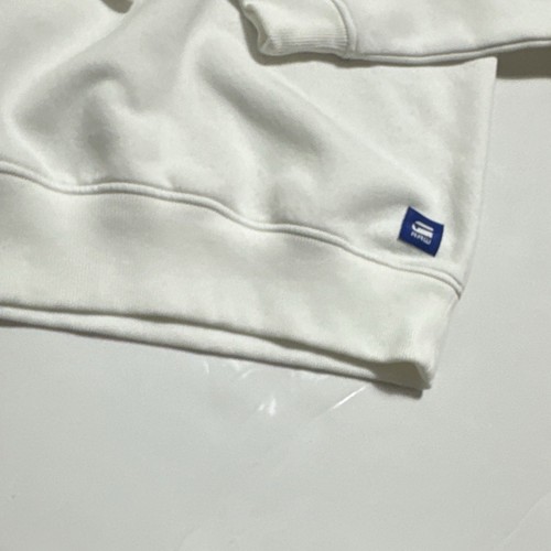 GStar Raw Hoodie Graphic 14 Core Sweatshirt White Sz S Embroidered Pockets - Picture 14 of 15