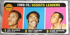 VINTAGE 1970-71 Topps BASKETBALL  #6 SP  Wilkens/Frazier/Haskins