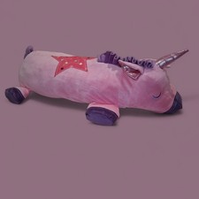 Big Unicorn Stuffed Animal Toys Star Unicorn Plush Pillow for Girls Pink Purple