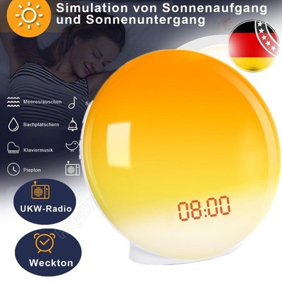 Tageslichtwecker Lichtwecker Wake up Light Sonnenaufgang Sonnenuntergang DHL