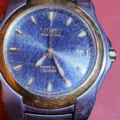 Citizen Eco-drive Perpetual Calendar E710-h24385 Dual Tone
