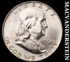 1960-D Silver Franklin Half Dollar - Ch Gem Brilliant Unc++++  Lustrous  #i827