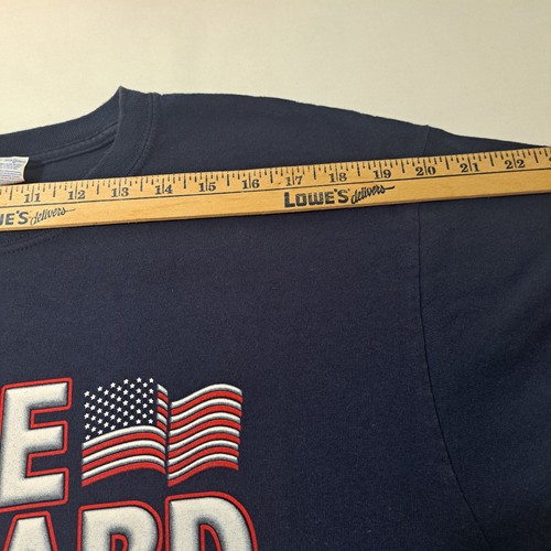 Maglietta Merl Haggard Fighting Side Large Blu America se non lo ami lascia - Foto 4 di 7