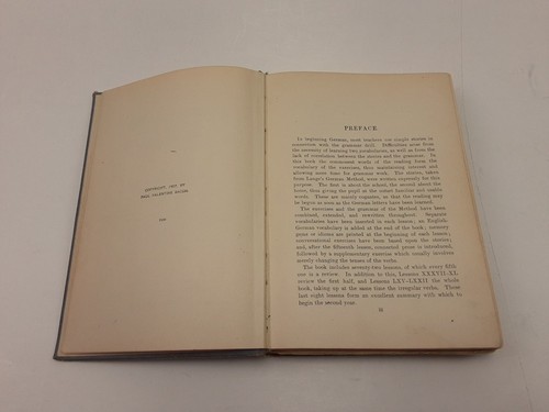 German Grammar By Paul Valentine Bacon First Edition 1907 Hardcover, Worn Copy - Picture 5 of 23
