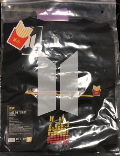 Bts Mcdonald'S Collaboration T-Shirt mit Tasche