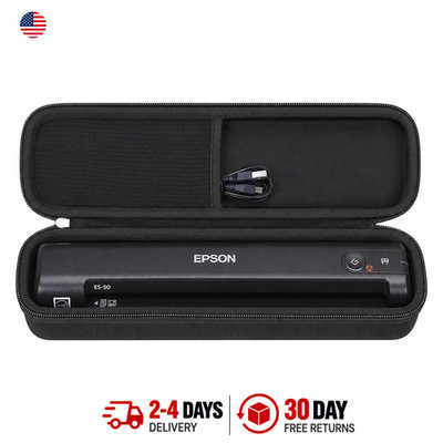 Epson Workforce Document Scanner Storage Case EVA Hard Sleeve for ES-50 ES-60W