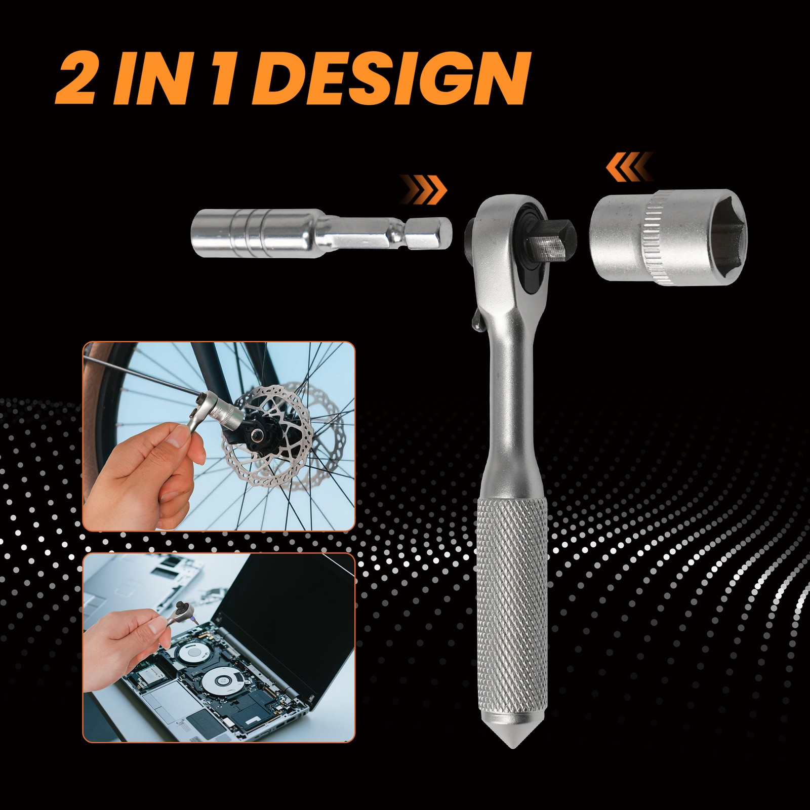 ANXTECH 42IN1 Ratchet Wrench Set Repair Tool Kit Wrench S2 Bits Mechanics Tools