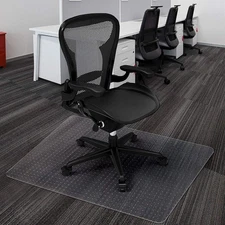 Carpet Floor Chair Mat for Low, Standard and No Pile Carpeted Floors - Plasti...