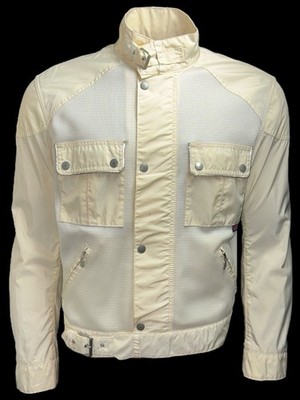 Belstaff men's casual biker jacket white/beige Italy size M (48)