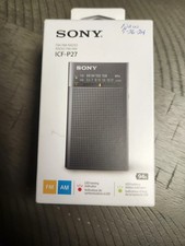 Sony ICF-P27 Portable Radio with Speaker and AM/FM Tuner NEW