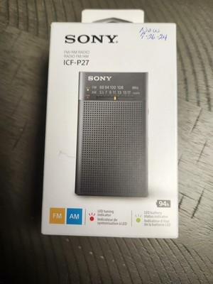 Sony ICF-P27 Portable Radio with Speaker and AM/FM Tuner NEW
