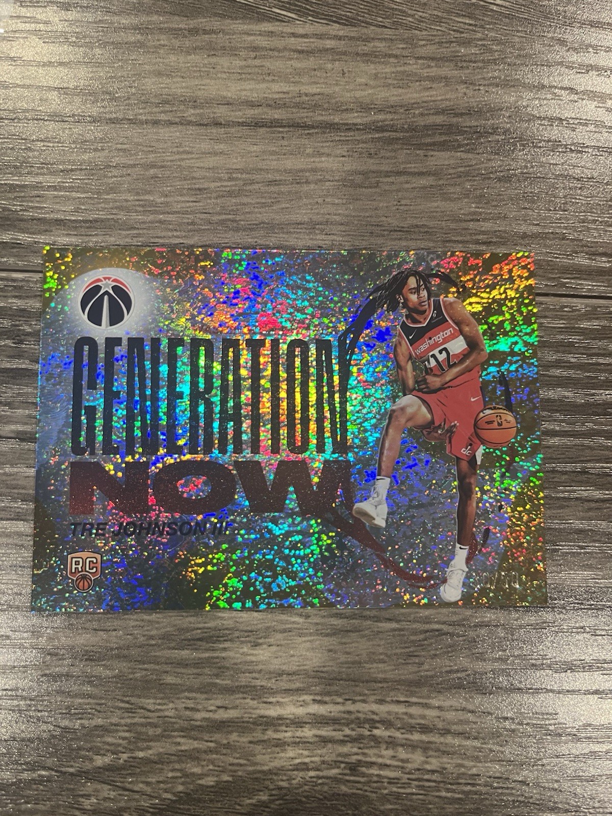 2025-26 Topps NBA Generation Now Tre Johnson III Gold /50