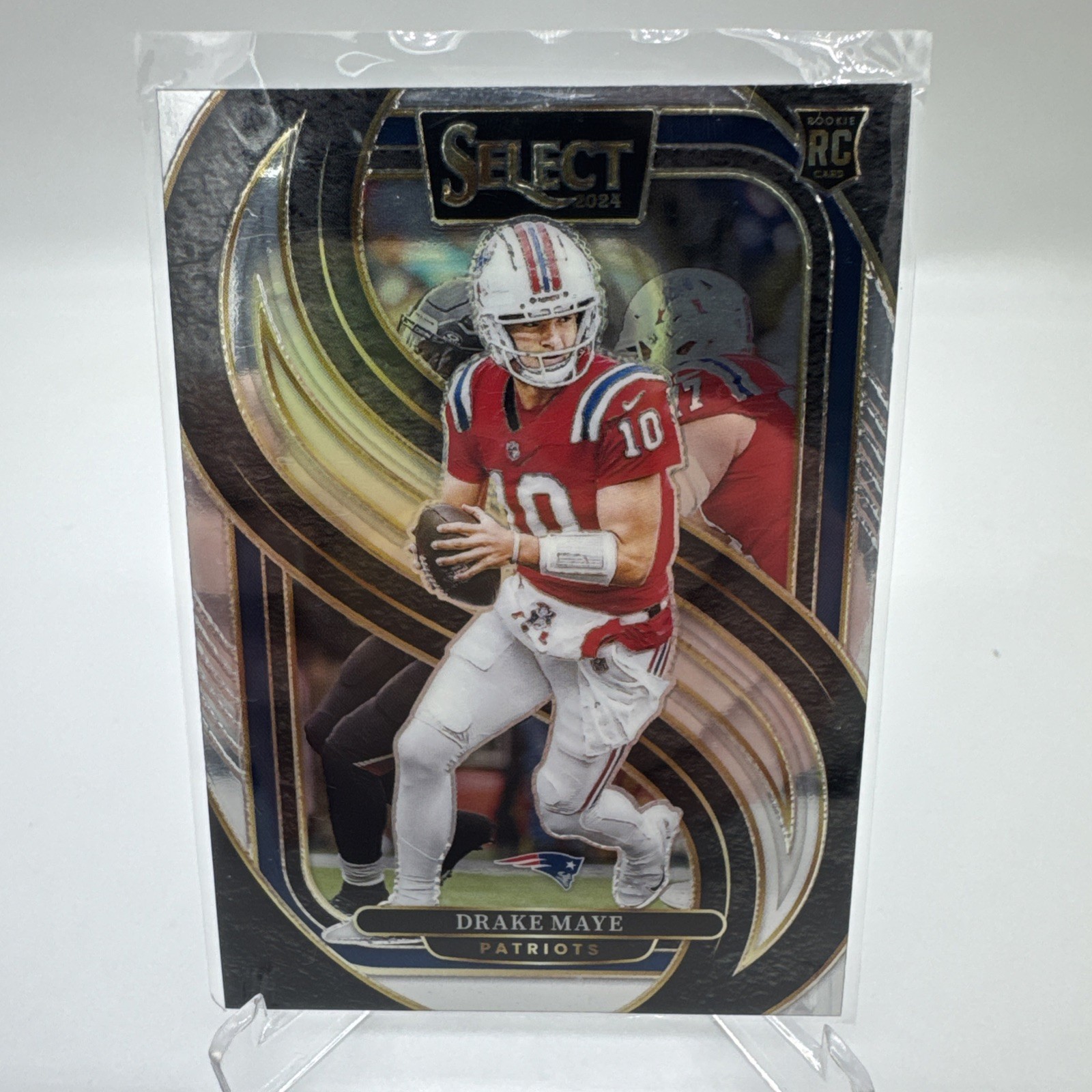 2024 Panini Select - Premier Level Drake Maye #113 Silver Prizm (RC)