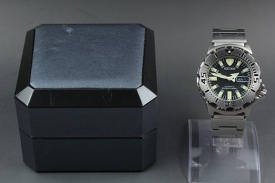 Seiko Black Monster 7S26-0350 SKX779 Divers 200m Automatic Men Watch NEAR MINT