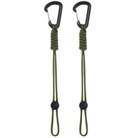 2Er-Set FüR Paracord SchlüSselanhäNger Mit Clips [GrüN]