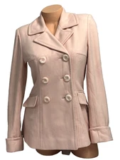 VICTORIA'S SECRET LIGHT PINK MODA INTERNATIONAL SHORT JACKET COAT XS PRE-OWNED