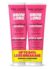 Marc Anthony Shampoo and Conditioner Set, Grow Long Biotin - Anti-Frizz Deep Con