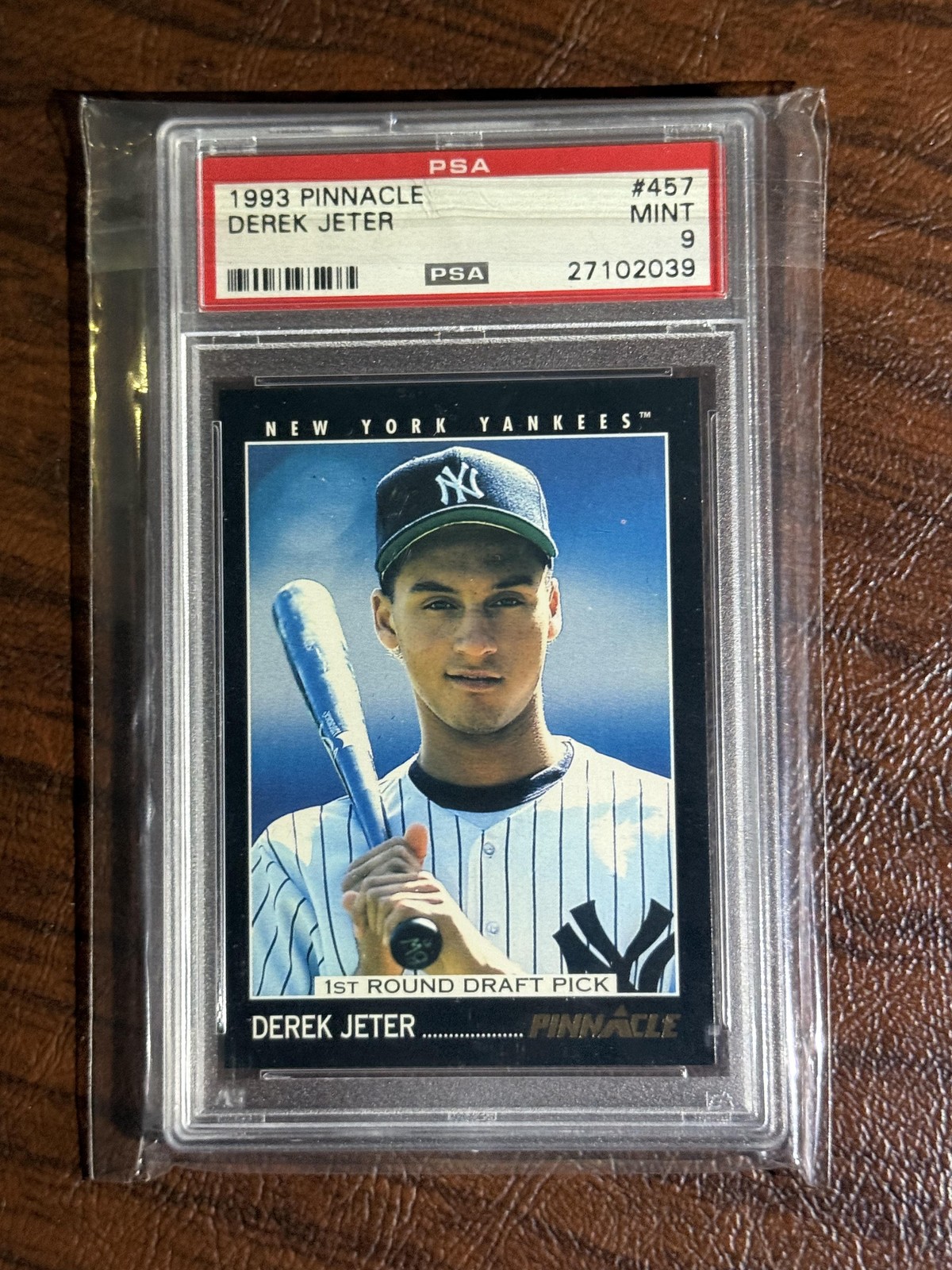 1993 PINNACLE Derek Jeter Mint RC #457 PSA 9