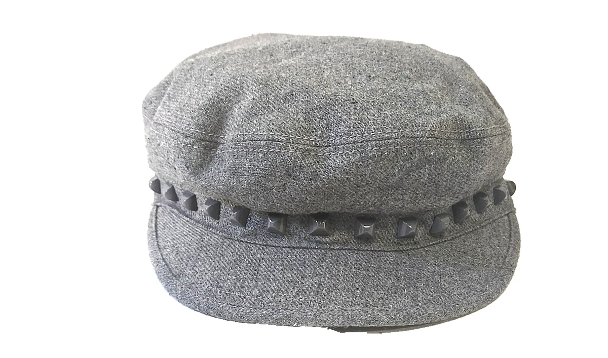 Juicy Couture Gray Wool Riding Cap With Juicy In Yellow Embroidery & On Circle Juicy Couture Cap - Etsy main image 4