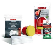 75ml SONAX KRATZERENTFERNER KUNSTSTOFF NANOPRO+ POLIERVLIESTÜCHER+ P-BALL SET