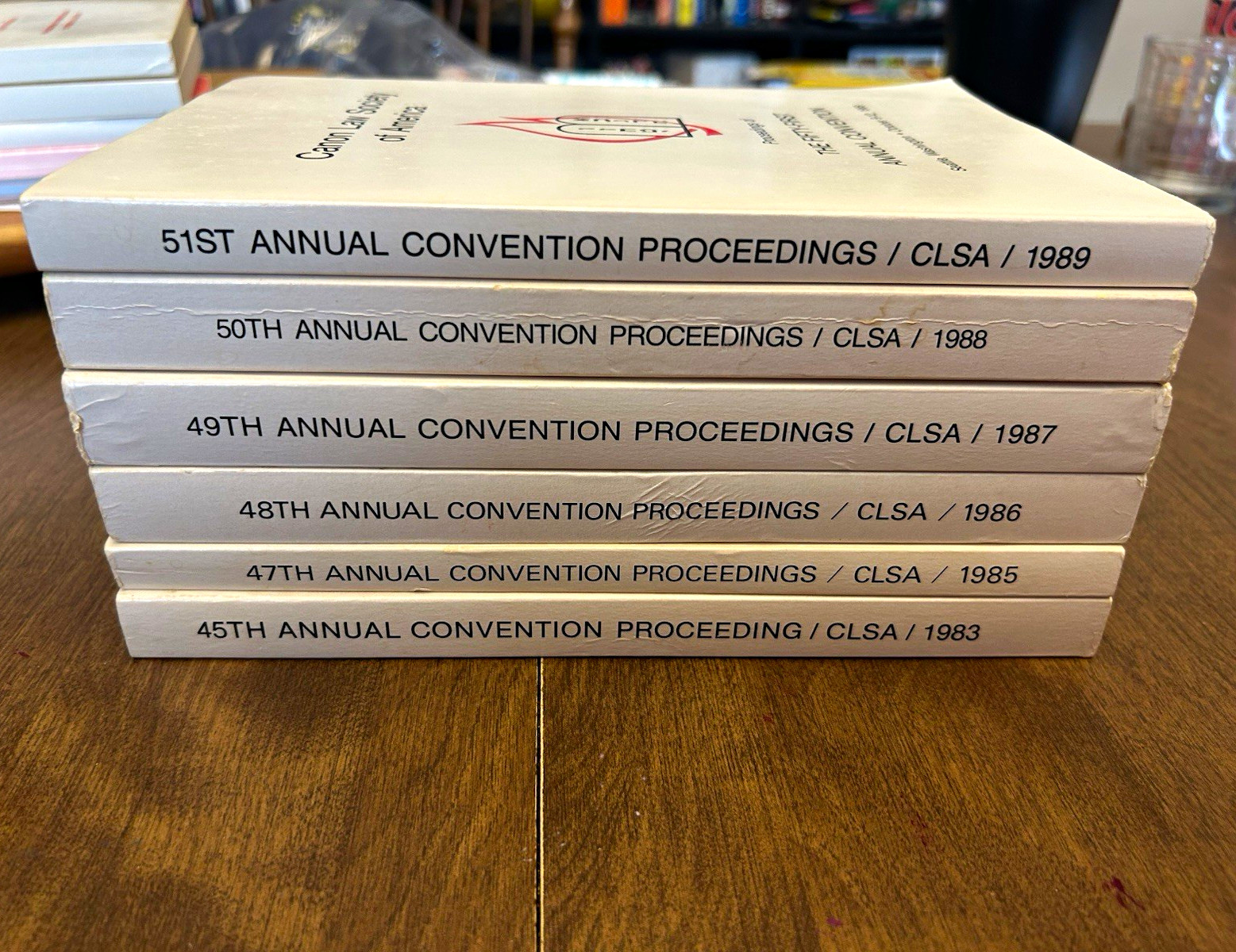 Canon Law Society Of America Annual Convention Proceedings - 6 Volumes - 1980’S
