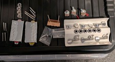 Electric guitar parts - job lot! Pickups, tuners, pots, tree, trem claw