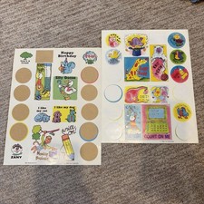 Vintage 1988 Troll Associates Stickers - Silly Stickers - 2 Sheets