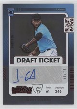 2021 Panini Contenders Rookie 2 Draft Ticket Red /75 Jorge Guzman #201 Auto 0o6m