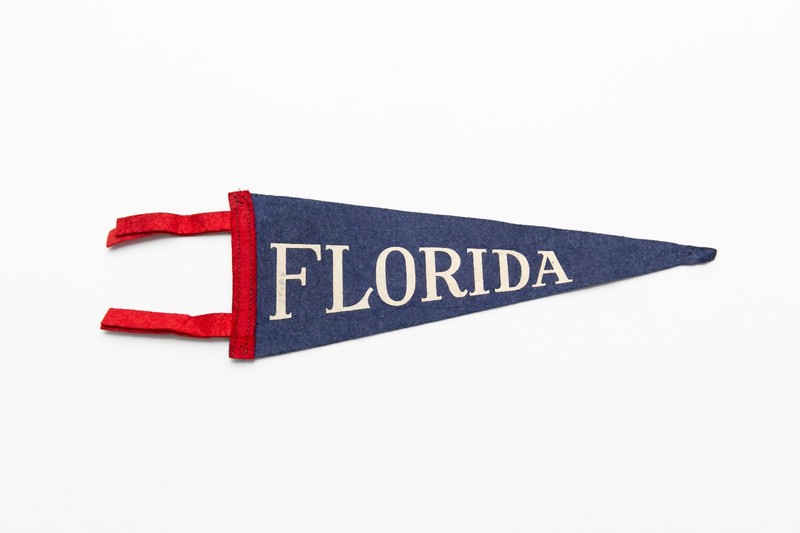 Vintage Florida Souvenir Felt Pennant 12"