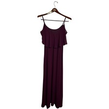 Show Me Your Mumu Plum Caitlin Ruffle Maxi Dress Size Medium Bridesmaid Wedding