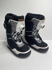 Thirtytwo Lashed Double Boa Melancon Snowboard Boots Womens 7 Black/White 2024