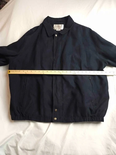 Vintage Tehama Clint Bomber Jacket Mens Size XL Black Full Zip Long Sleeves image 2