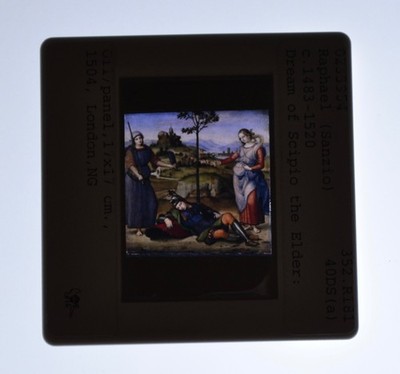 Raphael ''Dream of Scipio The Elder  ''  art 35mm  glass slides