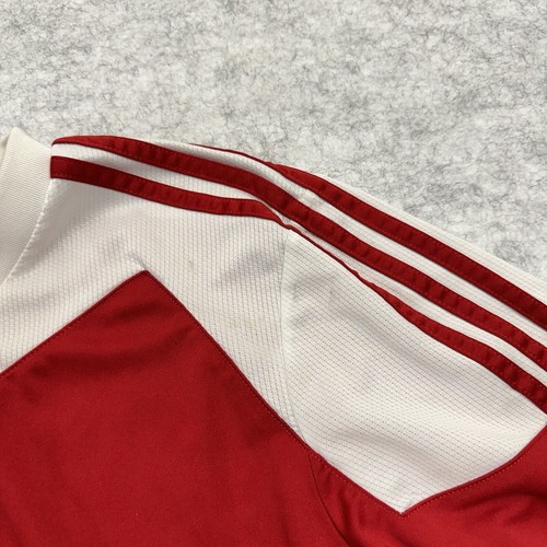 adidas Toque 13 Soccer Jersey Color Block Boys M Red White Stitched Climacool - Picture 13 of 13