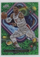 2023-24 Topps Cosmic Chrome Green Space Dust Refractor /75 Russell Westbrook 9o3