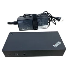 Lenovo Thinkpad USB-C Cable Dock US Docking Station 40A9 DK1633 w/ 90W Adapter