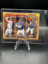 2024 Topps Chrome Sapphire Olson Alonso Albies RBI Leaders Orange Refractor 3/25