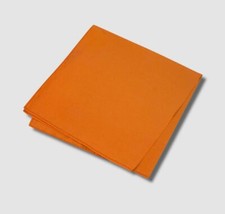  32 Club Room Men's Orange Basic Silk Pocket Square Handkerchief