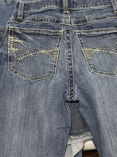 Wrangler 20x Jeans Boys Youth 16 Slim Bootcut Blue Cowboy Adjustable Waist - Picture 14 of 16