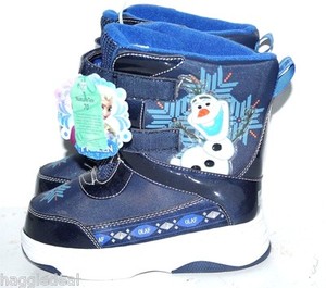 Disney Frozen Olaf De Inverno Botas Sapatos Meninos/meninas Azul Tamanho 5 Presente Perfeito | eBay