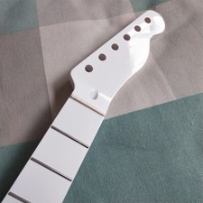 High-end white gloss electric guitar neck, white 22FRET maple fingerboard