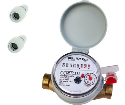 Einstrahliger Kaltwasserzähler 1/2'' BSP (15mm) mit HEP2o Armaturen :: Haus, Garten