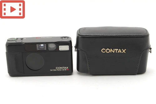 Rare [MINT] Contax T2 Limited 2000 Black 35mm Point&Shoot Film Camera From JAPAN