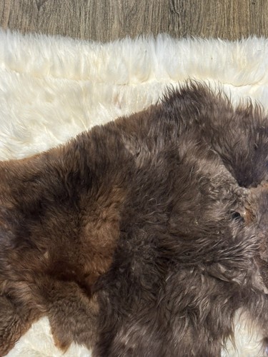 Fur Sure Alpaca Fur Rug Bison Design Made In Peru - See Details - Picture 24 of 24