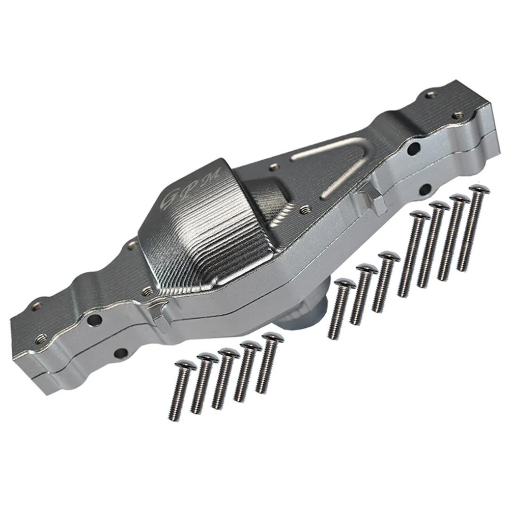 GPM Racing Aluminum Rear Gear Box Silver for Tamiya 1/14 Truck